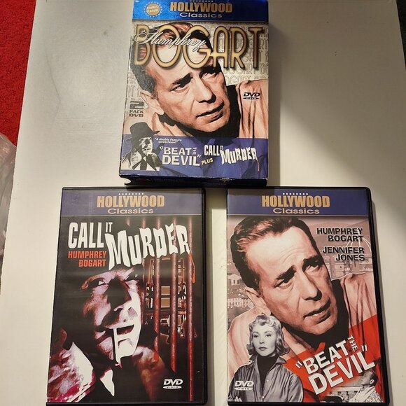 Humphrey Bogart DVD Double Feature Hollywood Classics: Beat The Devil & Call It - Picture 1 of 8